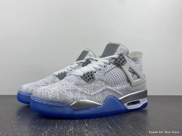Kick Theory Anniversary 705333-105 Jordan Retro 4 30th Laser 0803